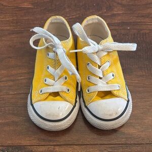 Yellow converse Canvas Kids Lace-Up Sneakers